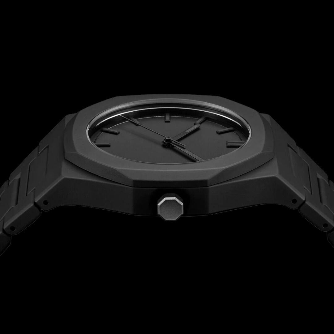 Auron Black Minimal Watch