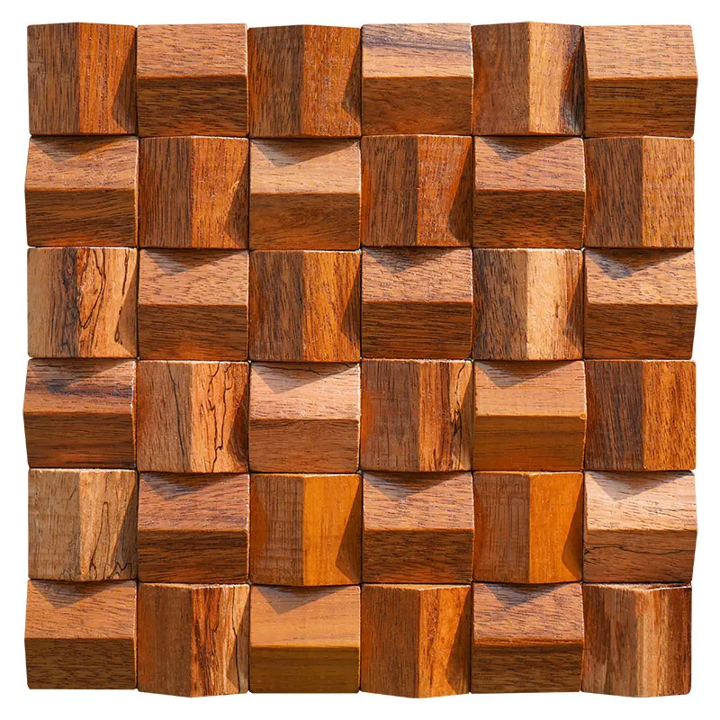 Solid Wood 3D Mosaic Panel Premium β
(30 x 30 cm)