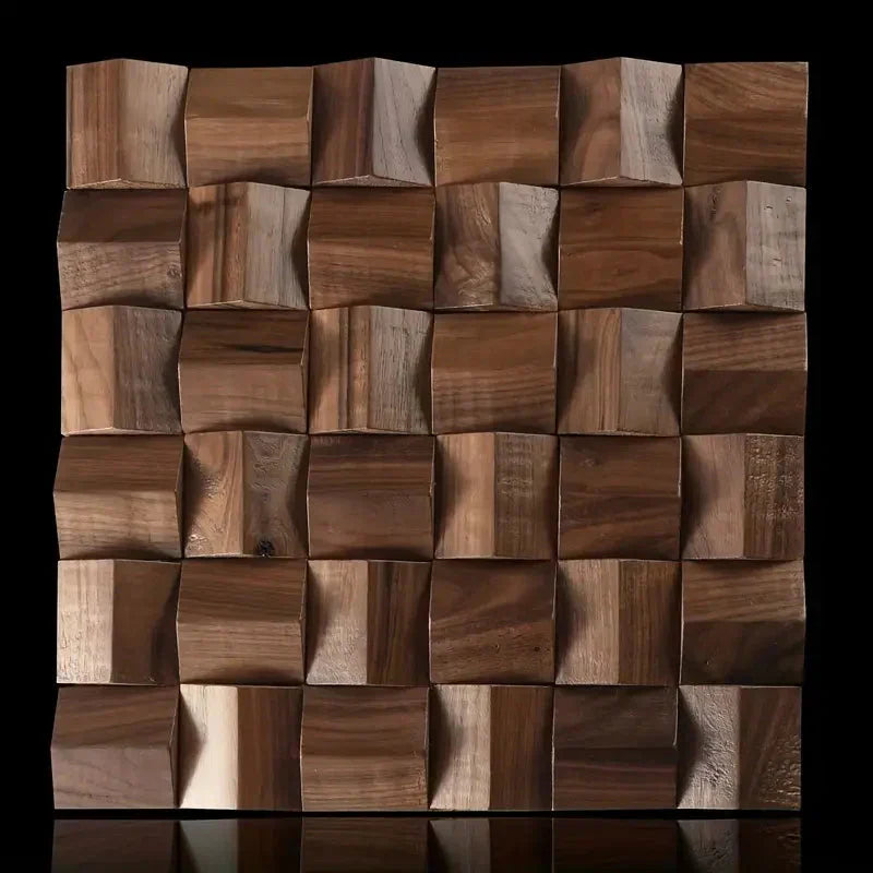 Solid Wood 3D Mosaic Panel Premium β
(30 x 30 cm)