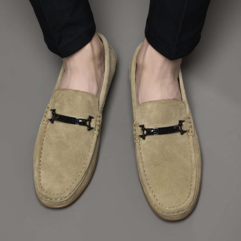 Veneto Suede Loafers showcasing elegant slip-on design in luxury men's suede