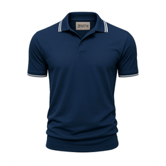 Navy blue polo shirt for men from the Men's Casual Shirts collection.