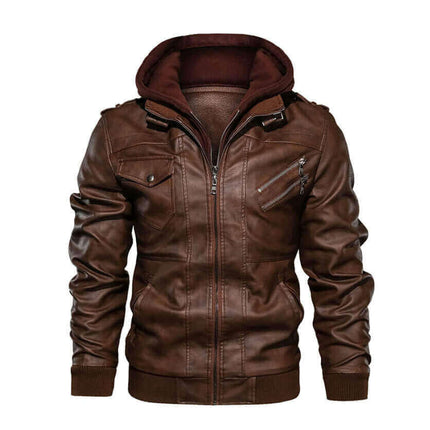 Men’s Leather Jacket – Classic Fit Urban Style