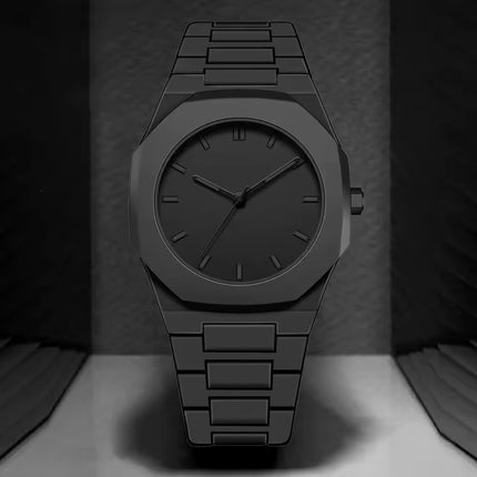 Auron Black Minimal Watch