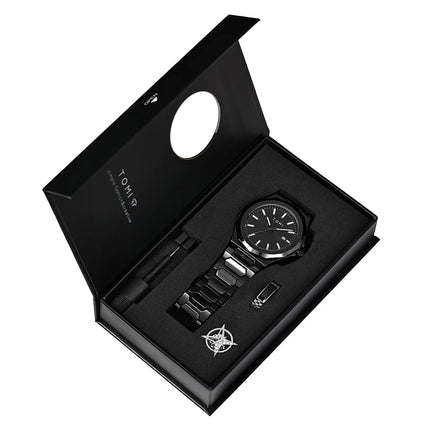 Northport Business Watch in gift box with minimalist dial and stainless steel band.