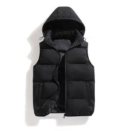 ThermoShield Vest – Sleeveless with Detachable Hood
