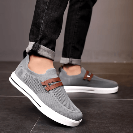 Aero Sneakers - men's casual sneakers with breathable mesh, cushioned EVA insole, and non-slip rubber outsole for stylish everyday wear.