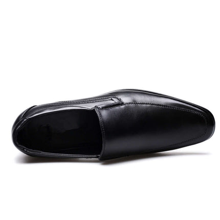 Top view of Alden Genuine Leather Loafers, showcasing sleek slip-on design and premium quality for formal men's fashion.