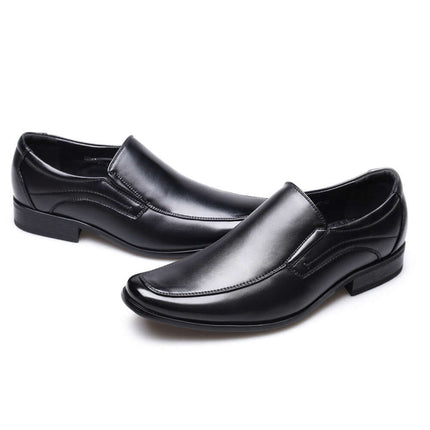 Alden Genuine Leather Loafers, slip-on men's formal loafers crafted with premium leather, ideal for weddings and office, luxury style footwear.