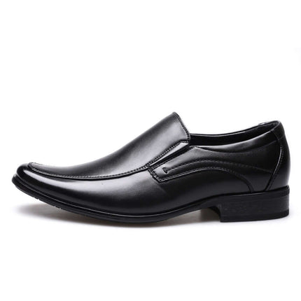 Alden Genuine Leather Loafers in black, luxury men's slip-on leather shoes with cushioned support, perfect for formal events and office wear.
