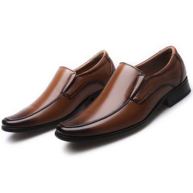 Alden Genuine Leather Loafers in brown, showcasing slip-on design and premium craftsmanship perfect for formal occasions and office wear.