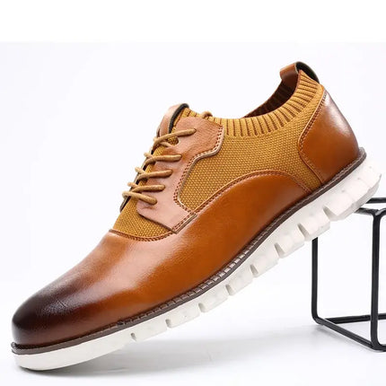 Apex Casual Sneakers for men, lightweight and stylish brown tan shoe, perfect for everyday travel and casual outfits.