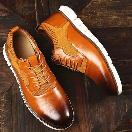 Apex Casual Sneakers in brown, highlighting lightweight breathable design, perfect for comfortable everyday wear, walking, and casual outfits.
