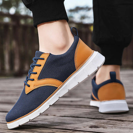 Arden Mesh Sneakers - stylish men's casual sneakers with breathable mesh, leather accents, lightweight sole for everyday wear and travel.