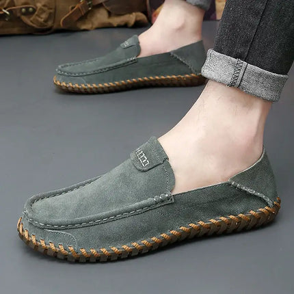 Aspen Suede Loafers in premium suede for elegant, slip-on comfort. Men's leather loafers that exude style and sophistication, perfect for formal settings.