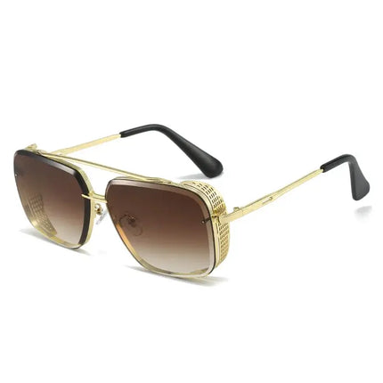 Astoria Shades vintage sunglasses with gold frame and gradient lenses