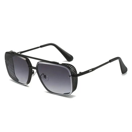 Astoria Shades vintage sunglasses with dark lenses and black frame.