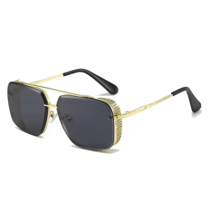Astoria Shades vintage sunglasses with gold frame and dark lenses