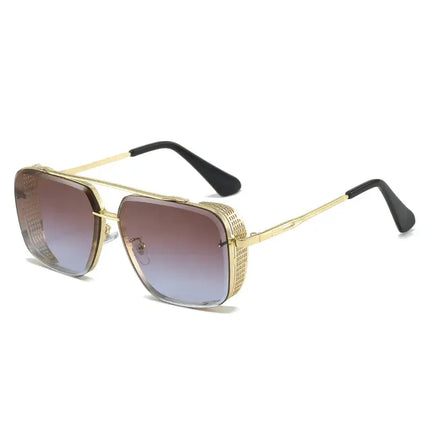 Astoria Shades vintage sunglasses with gold frame and gradient lenses