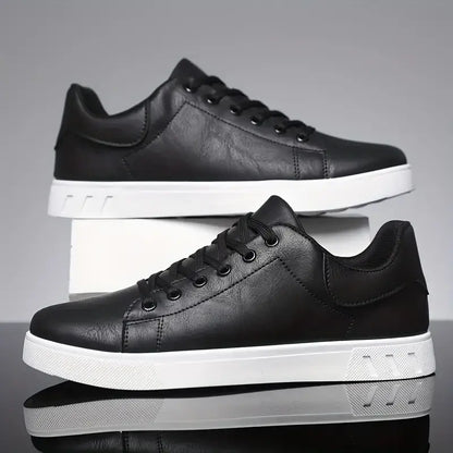 Atlas Casual Sneakers in black, lightweight and breathable design perfect for men's everyday wear, walking, travel, and casual outfits.