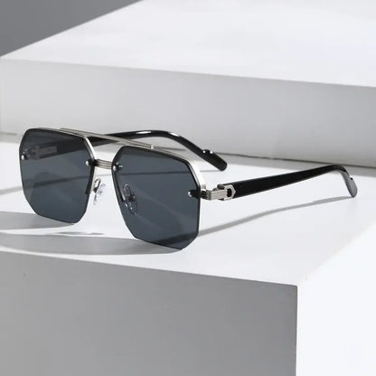 Avant Shades: UV protection sunglasses for men with a stylish alloy metal frame, polarized lenses, perfect for driving and outdoor use.