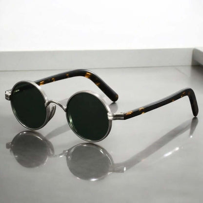 Bellini Shades vintage-style sunglasses with polarized lenses, UV protection, sleek metal frame, perfect for stylish men's everyday wear.