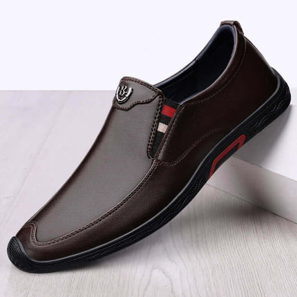 Bradford Leather Loafers - luxury men's slip-on shoe showcasing premium leather and elegant design, ideal for formal occasions and everyday comfort.