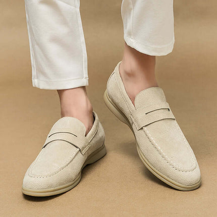 Brando Suede Loafers – men's luxury formal loafers, slip-on design, crafted in premium suede for timeless elegance and orthopedic comfort.
