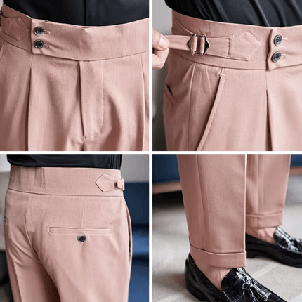 Brighton Pants - men's casual pants featuring a high-waisted fit, premium viscose/spandex blend, flexible fit for work or travel.