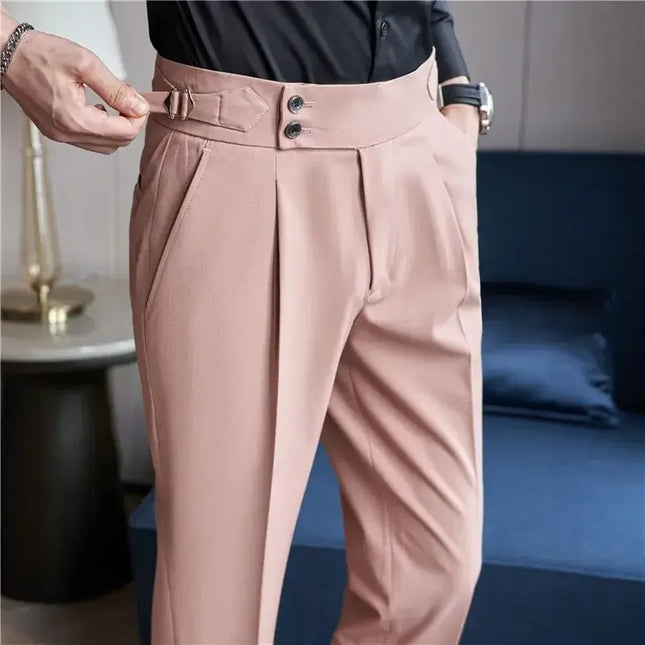 Brighton Pants - Comfortable men's pants with breathable, flexible fit. High-waisted casual trousers for men, perfect for work and travel.