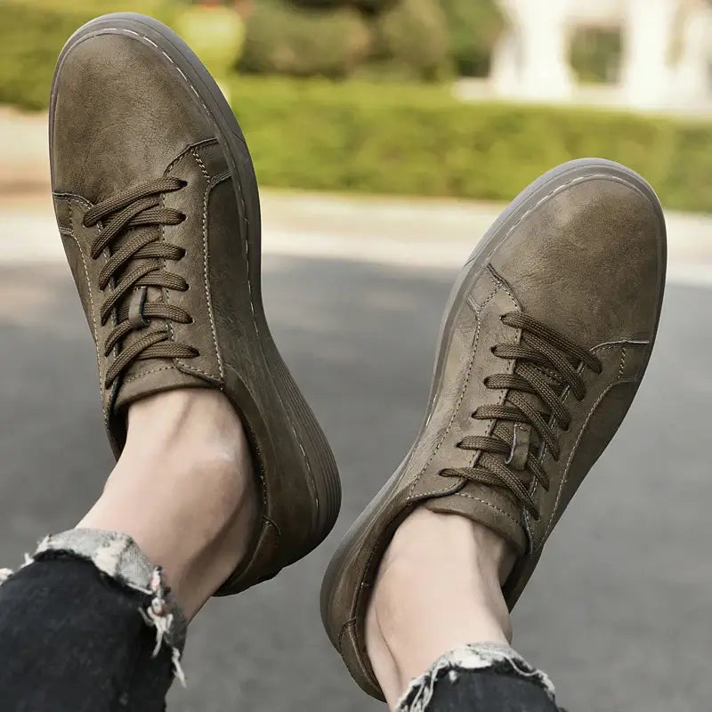 Callide™ Leather Sneaker, comfortable and stylish casual sneakers for men, ideal for everyday wear, walking, and travel.