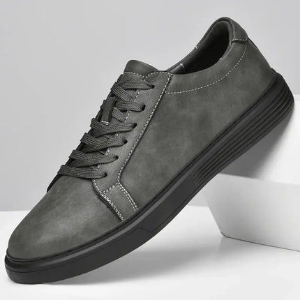 Callide™ Leather Sneaker - men's casual sneaker with genuine leather, stylish, breathable, lightweight, perfect for everyday comfort and travel.