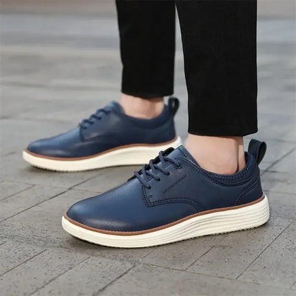 Carvelli Leather Sneakers - stylish, comfortable everyday sneakers for men. Perfect for walking, travel, and casual outfits.