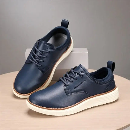Carvelli Leather Sneakers for men - stylish, comfortable, casual sneakers with lightweight breathable design, perfect for everyday wear and travel.