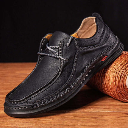 Dante Leather Loafers - premium slip-on men's leather loafers featuring cushioned insole and elegant design, perfect for formal and casual styles.