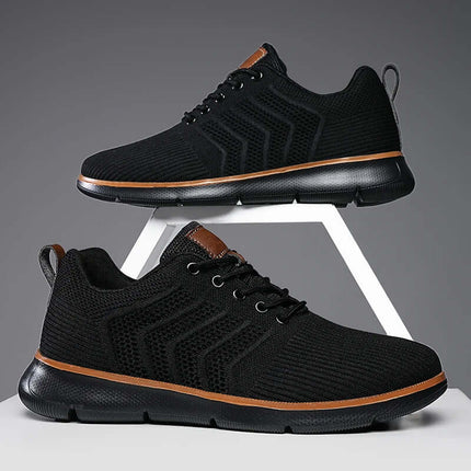 Ethos Knit Sneakers for men, lightweight, breathable, stylish and comfortable everyday casual sneakers ideal for walking and travel.