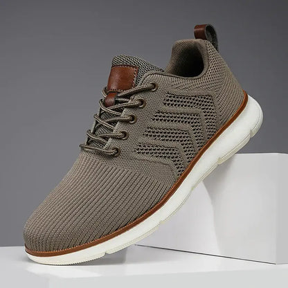 Ethos Knit Sneakers - Lightweight, breathable casual sneakers for men, perfect for everyday comfort and style. Ideal for walking and travel.