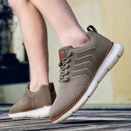 Ethos Knit Sneakers for men - lightweight, breathable casual sneakers ideal for everyday comfort and style, perfect for walking and travel.