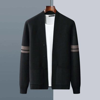 Giancarlo Cardigan - men's winter sweater, warm and cozy knitted design, soft merino wool blend, perfect for layering and everyday winter wear.