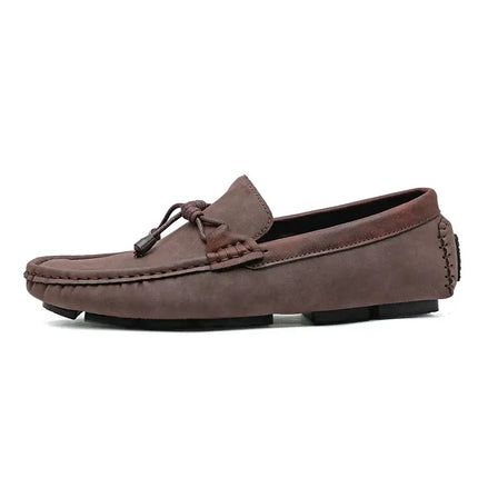 Carson Loafers - Men's leather loafers in brown, featuring premium slip-on comfort and formal style. Luxury loafers for any occasion.