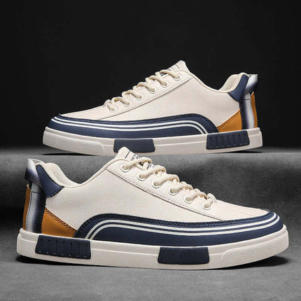 Horizon Leather Sneakers - stylish men's casual sneakers, lightweight and breathable, perfect for everyday wear and travel.