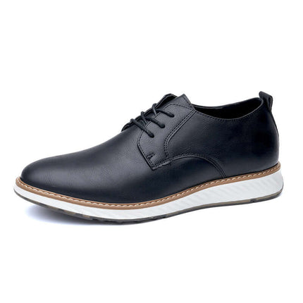 Livorno Hybrid Shoes in black genuine leather with cushioned footbed and slip-on design.