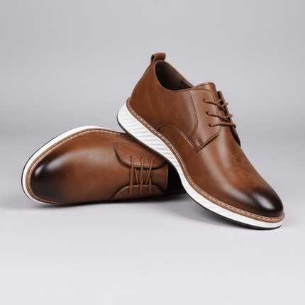 Livorno Hybrid Shoes made from genuine leather with cushioned footbed and slip-on design, perfect for business and casual wear.