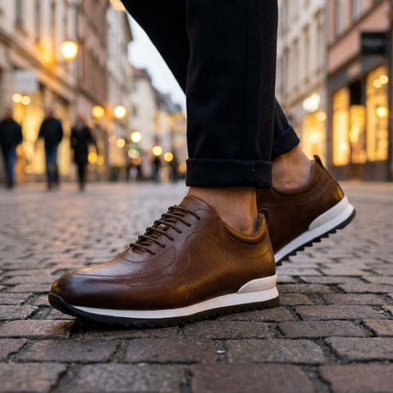 Lucano Leather Sneakers - Premium casual sneakers for men, offering comfort and style for everyday wear, walking, and travel.
