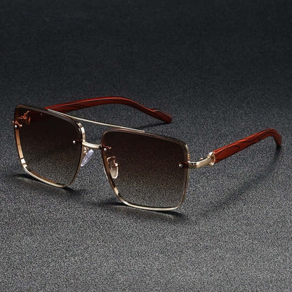 Marbre Vintage Shades: UV protection sunglasses with polarized lenses, stylish square-frame design for men's outdoor activities and travel.