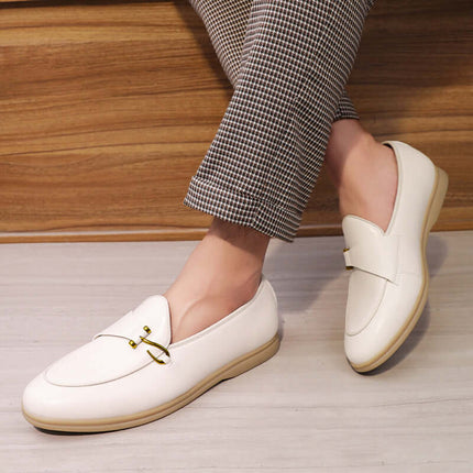 Matteo Leather Loafers with suede and hook detail for men, highlighting luxury slip-on comfort and formal style.
