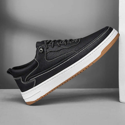 Maxwell Leather Sneakers - men's casual sneakers with sleek design and cushioned comfort, perfect for everyday use, walking, and travel.