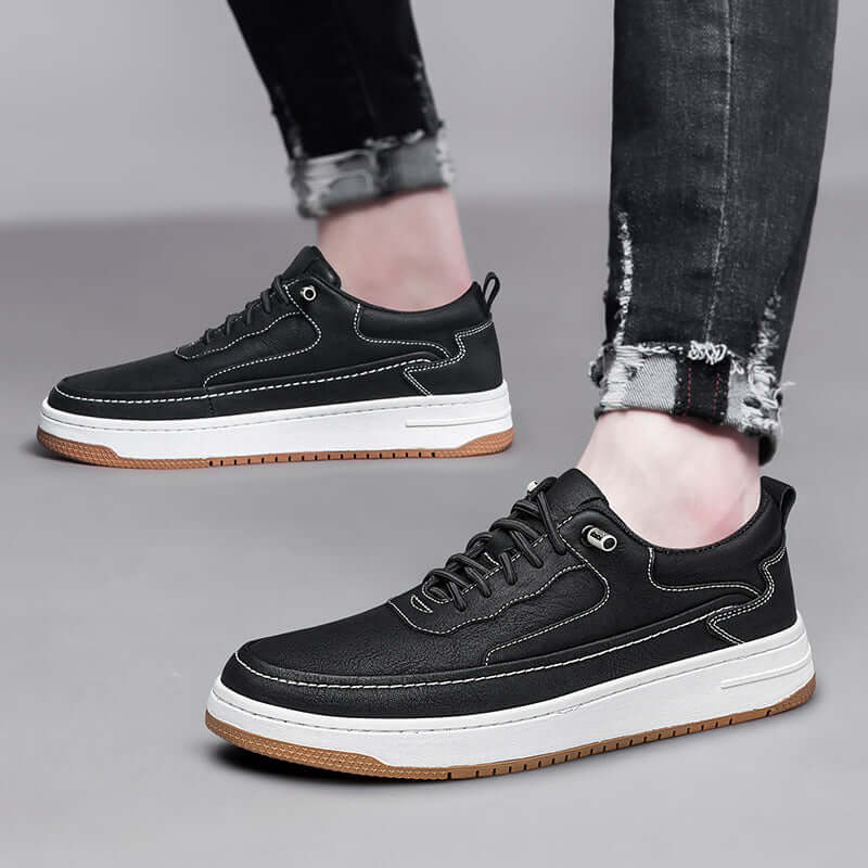Maxwell Leather Sneakers for men, comfortable everyday wear, stylish and versatile casual sneakers, lightweight and breathable design.