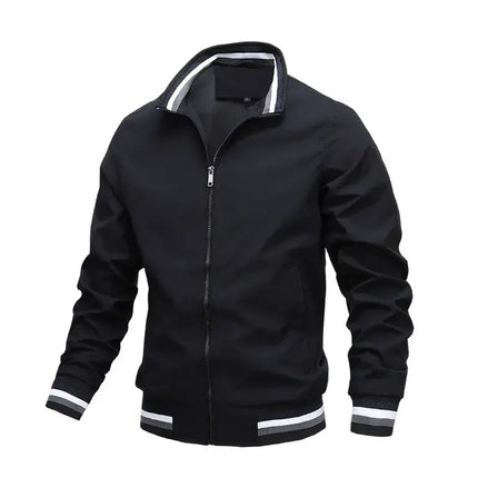 Men's waterproof bomber jacket in black from OutdoorPro