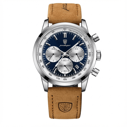 Monarch Automatic – Signature Edition watch with sapphire crystal and genuine leather strap, showcasing luxury and sophistication for men.