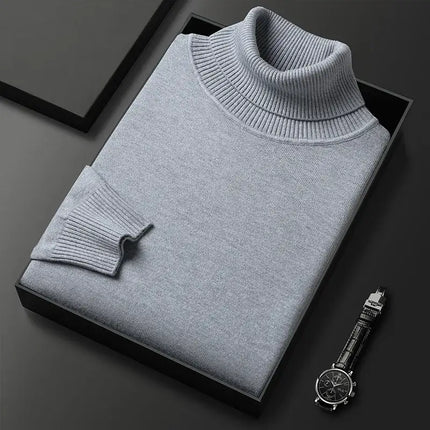 Montclair Sweater - luxurious men's winter sweater ideal for layering, featuring a soft turtleneck design perfect for stylish warmth and comfort.